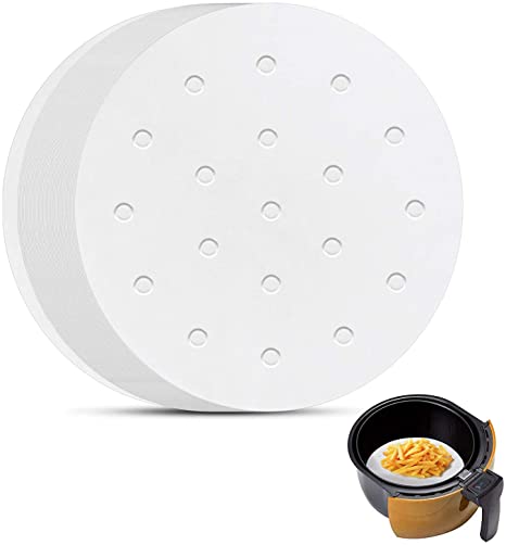 Air Fryer Perforated Parchment Papers | Round Baking Paper Steamer Liners