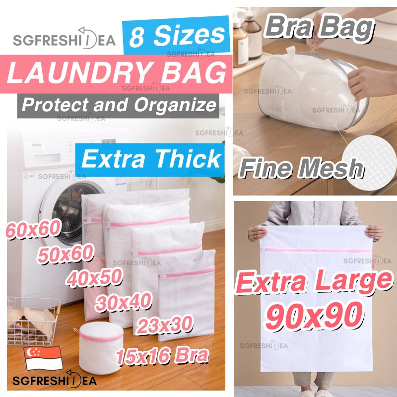 Durable Mesh Laundry Wash Bags  For Delicates Bra, Underwear – SGFreshIdea